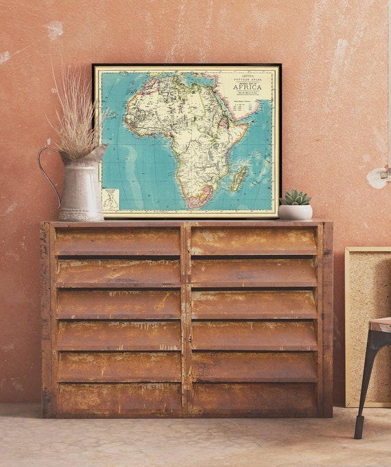 Africa map - Old map of Africa giclee print -  Archival reproduction on paper or canvas