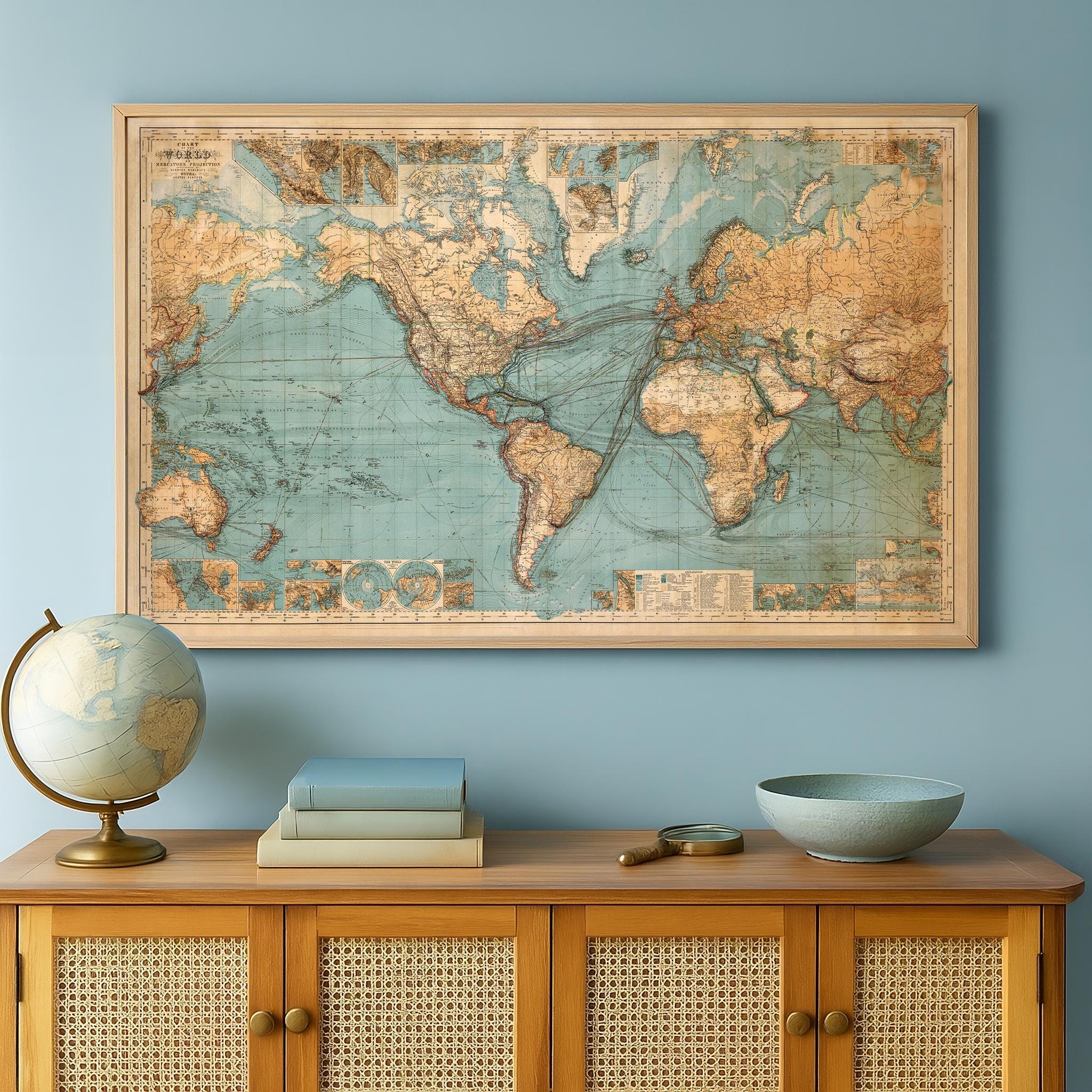 1910 world maps - Etsy 日本