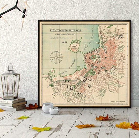 Pola map - Old map of Pola print - Fine print on paper or canvas