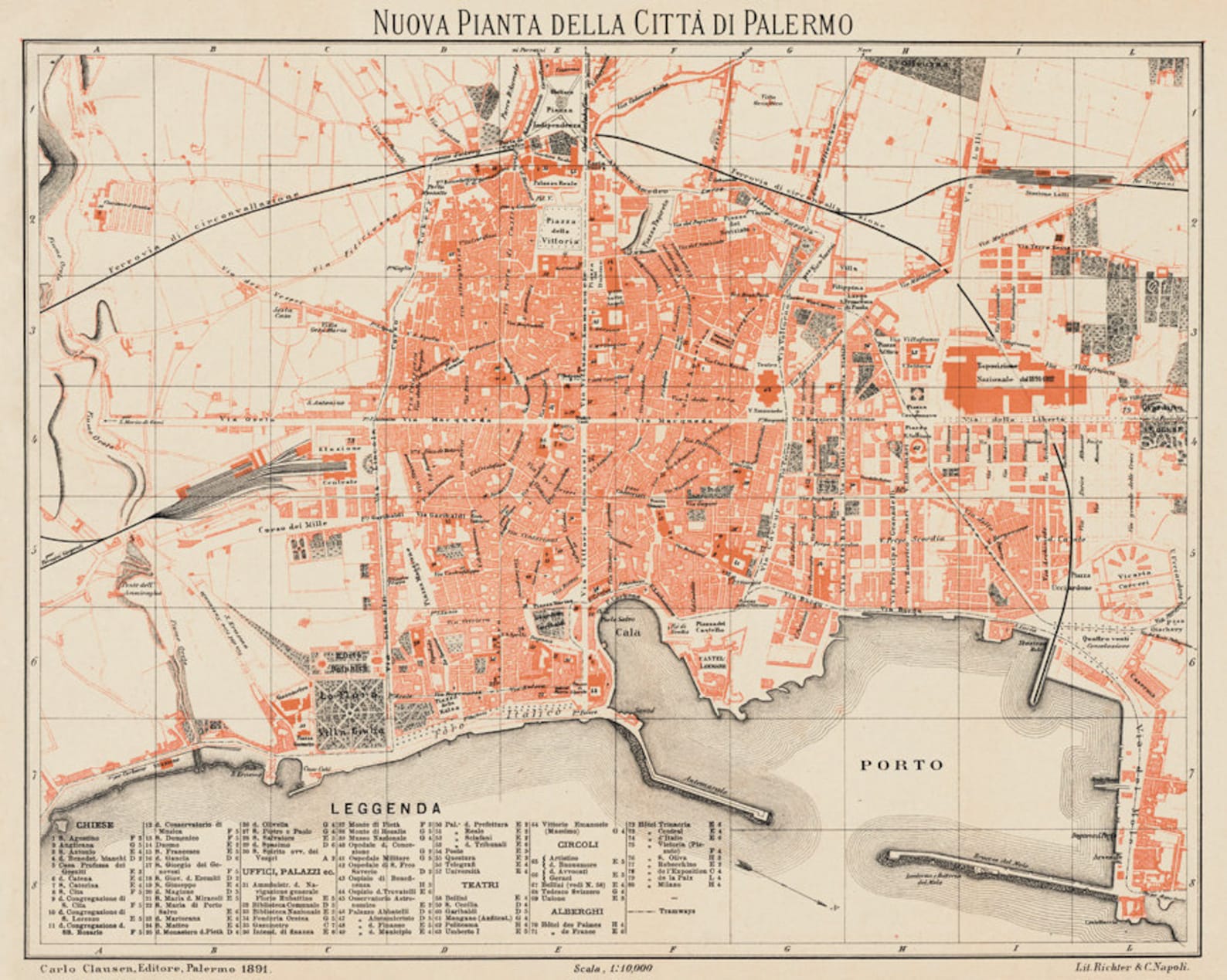 Palermo Mappa Turistica