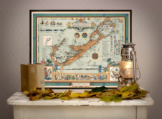 Bermudas Island - Old map fine reproduction on matte paper or canvas