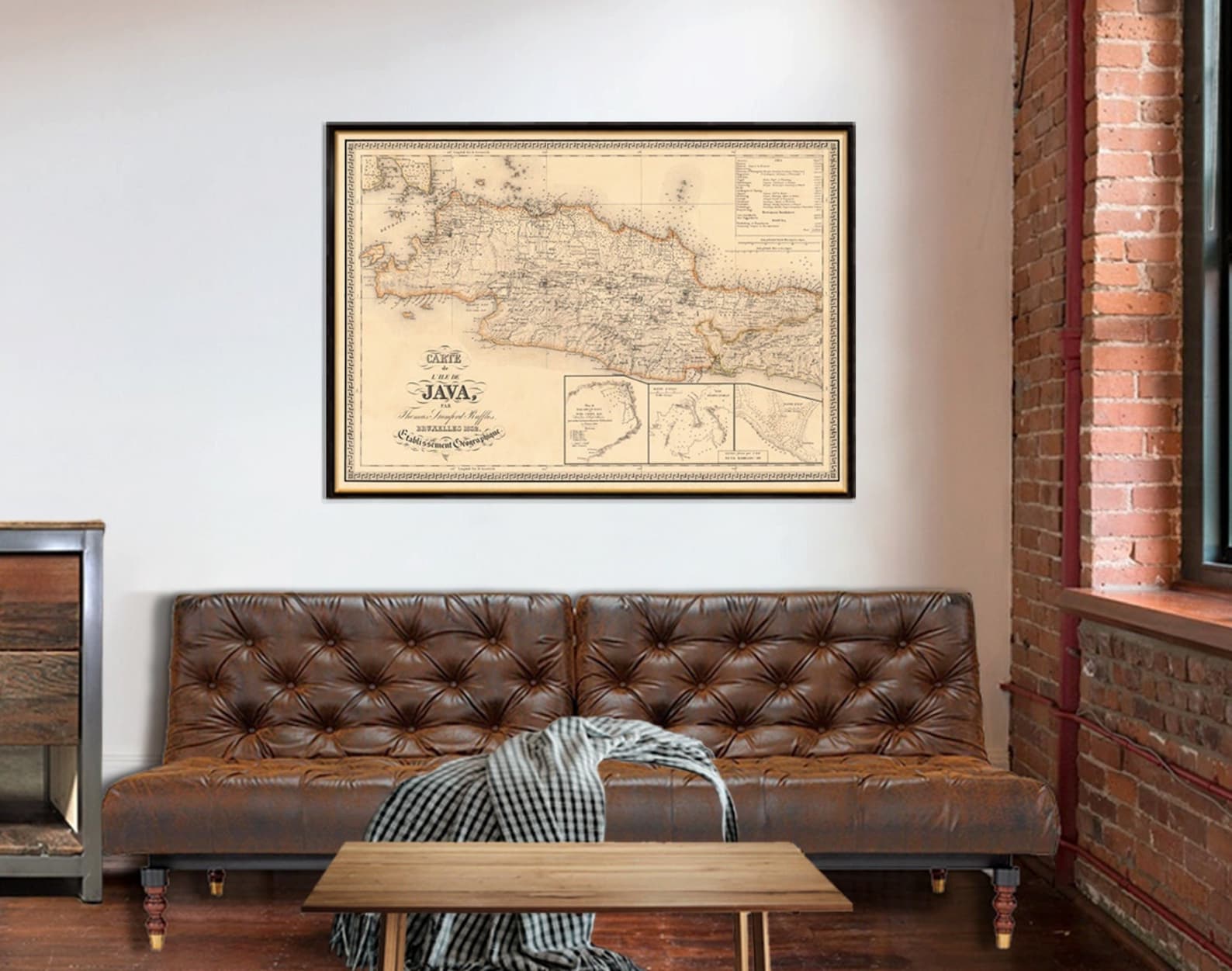 Historical Map of Java Detailed Map of the Isle of Java | Etsy