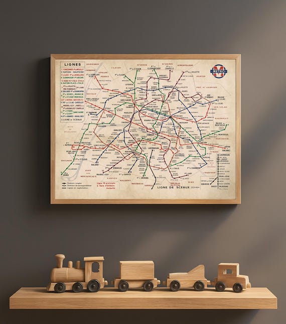 パリ市内地図　リトグラフポスター パリ市内地図 リトグラフポスター パリ市内地図 リトグラフポスター