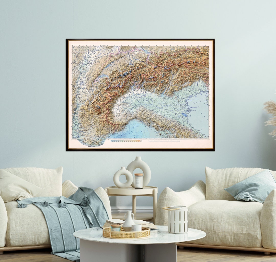 alps on physical map