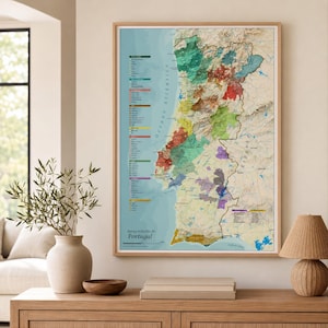 Portugal wine regions map, grape varieties, wine growing regions in Portugal