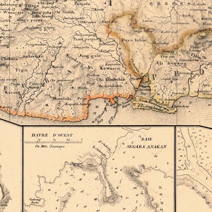 Historical Map of Java - Detailed Map of the Isle of Java - Etsy