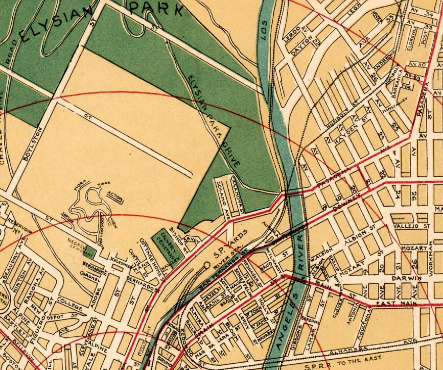 Map of Los Angeles Large Wall Map Los Angeles City Map Etsy Canada