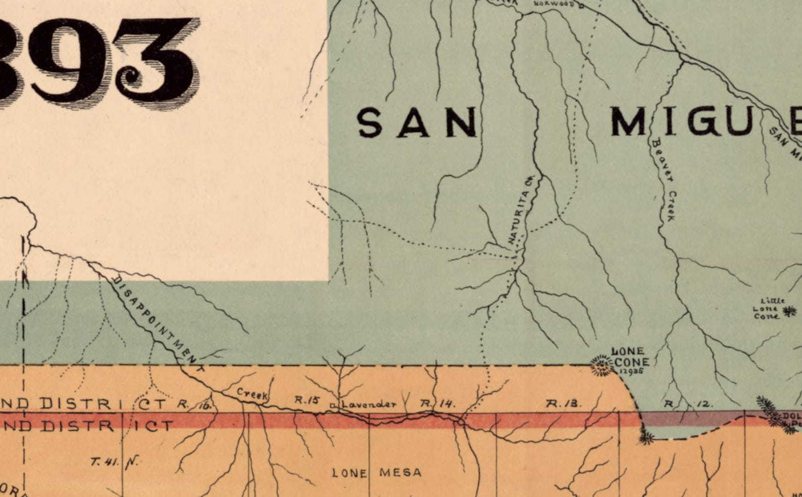 Map of Colorado Southwestern Colorado Map Fine Print on - Etsy