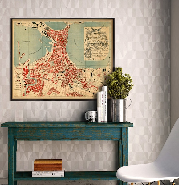 Map of Alexandria - Fine print - Giclee archival print on paper or canvas