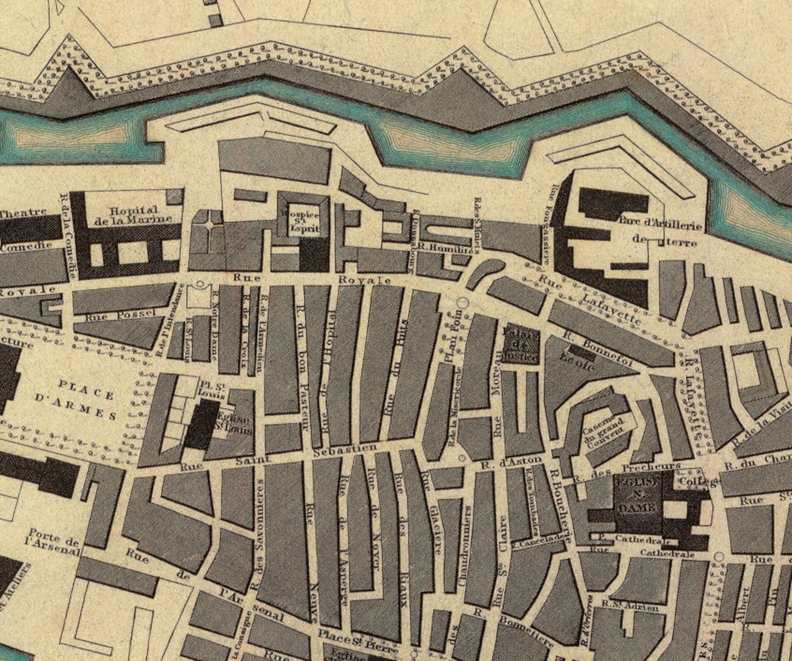 Old Map of Toulon france Toulon Map Fine Print La Carte Etsy