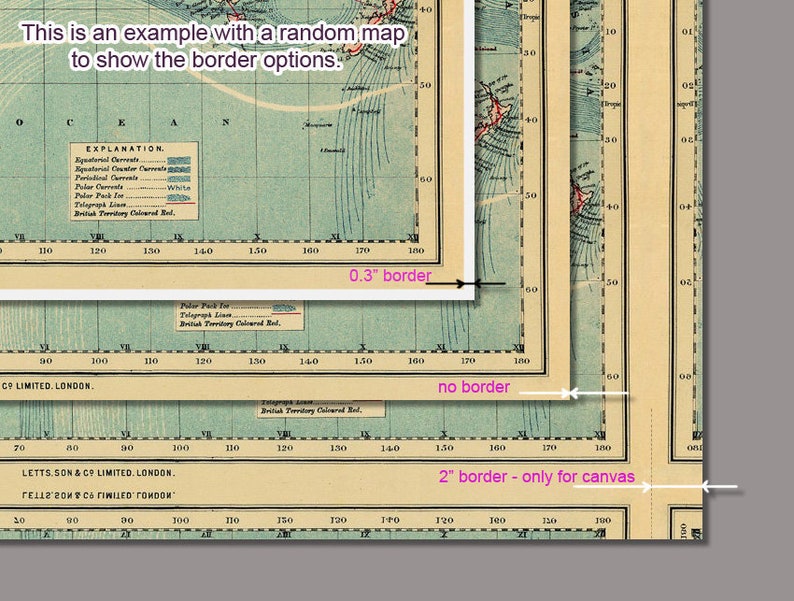 Map of Florida, a wonderful reproduction of Florida map, available on paper or canvas image 5