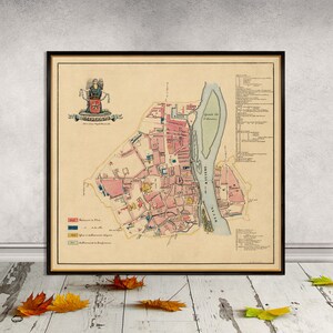 Mapa Maastricht - Stara mapa Maastricht - Dobra reprodukcja archiwalna