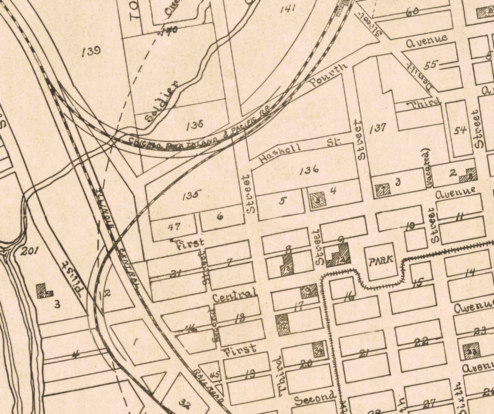 Old city plan of Fort Dodge Old map of Fort Dodge archival Etsy