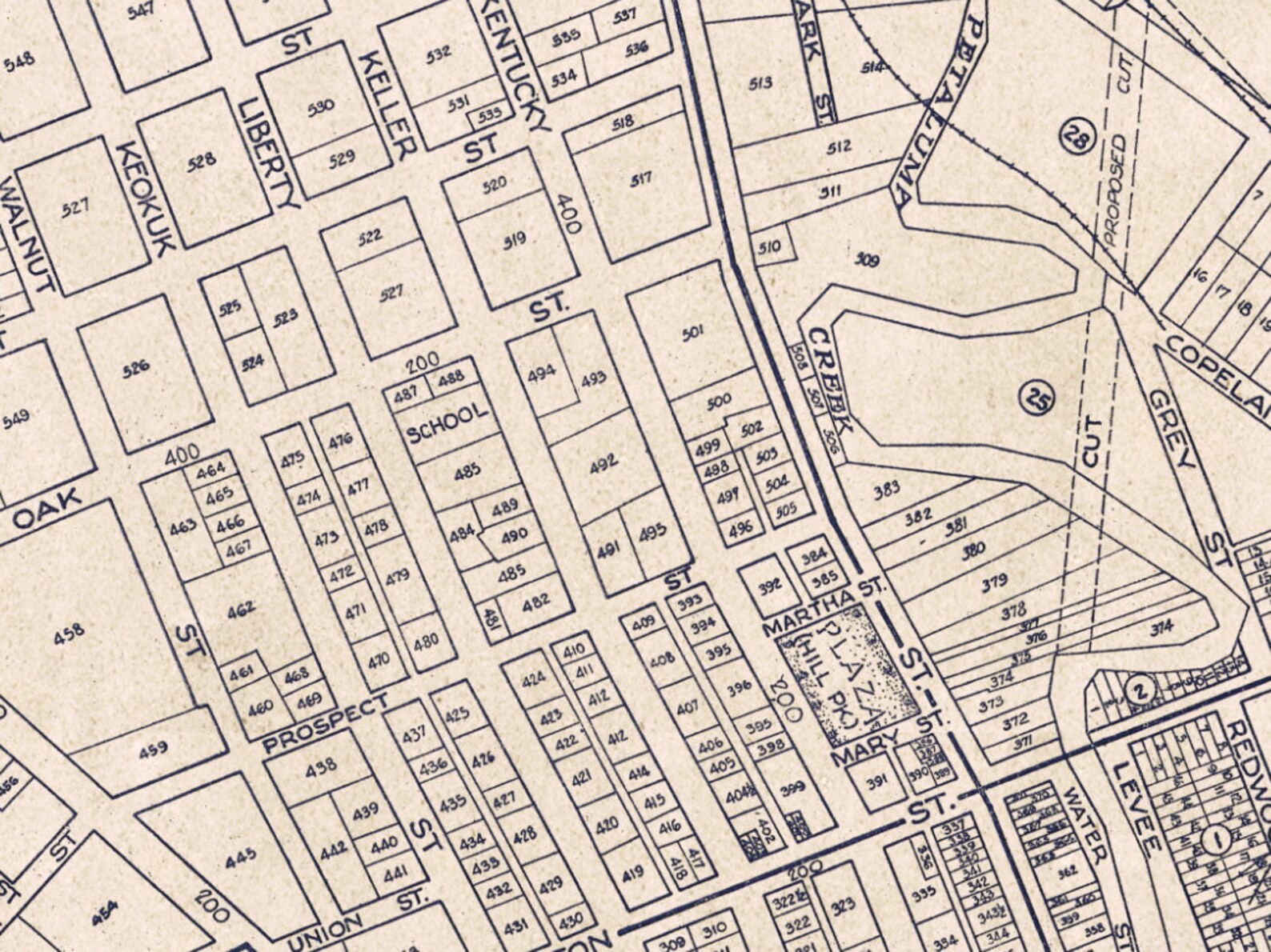 Petaluma City Plan Old Map of Petaluma From 1938 Print on | Etsy