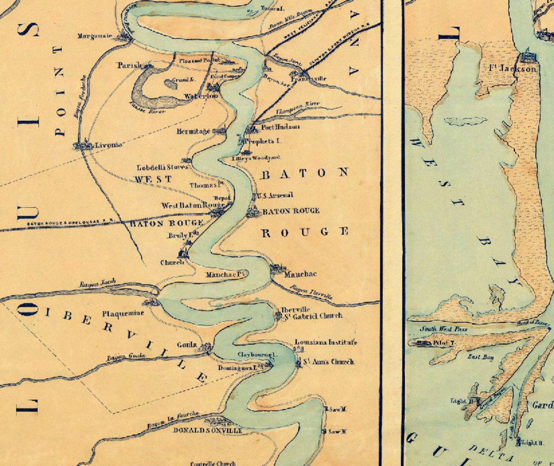 Mississippi Valley Map Mississippi Valley and Its Etsy