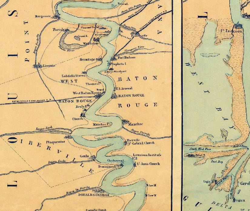 Mississippi Valley map Mississippi Valley And Its Fortifications Old map fine print