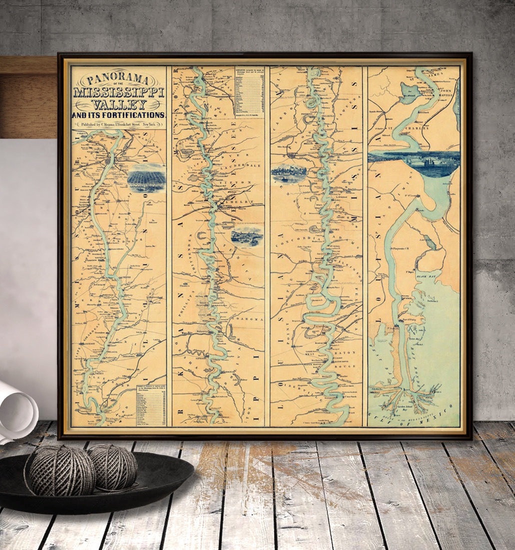 Mississippi Valley map Mississippi Valley And Its Fortifications