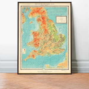 Middeleeuwse kaart van Groot-Brittannië, Engeland en Wales in de middeleeuwen