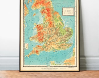 中世のイギリス、イングランド、ウェールズの地図 暗黒時代の地図