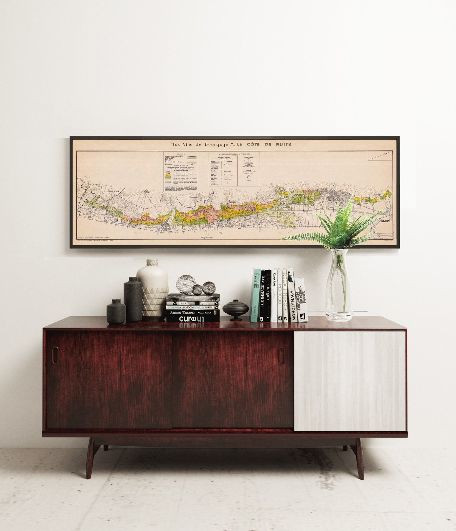 【 明治九谷 五彩金彩壺 】　大黒図（恵比寿留守模様）　　L0405D Wine Map of California - Gift Idea for Wine Lovers - Etsy