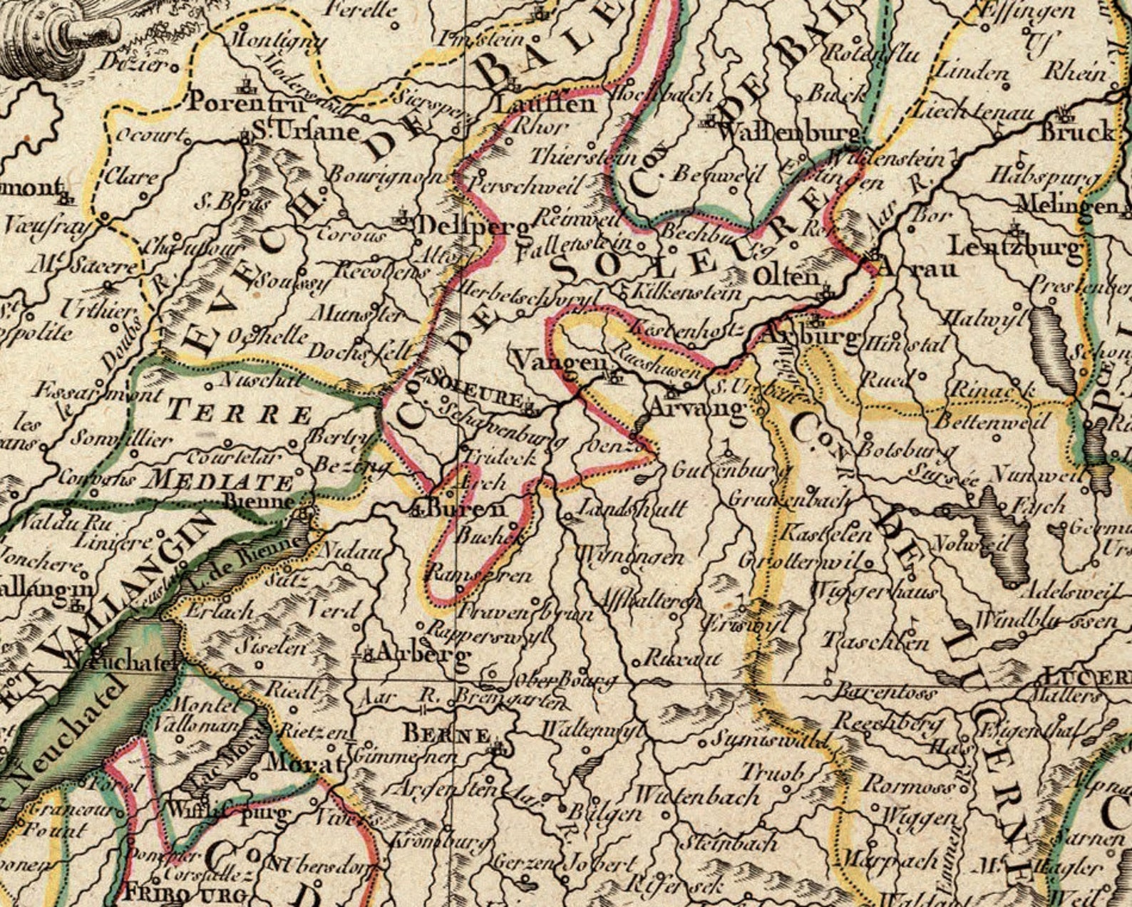 Alte Karte der Schweiz antike Karte historische Karte der | Etsy