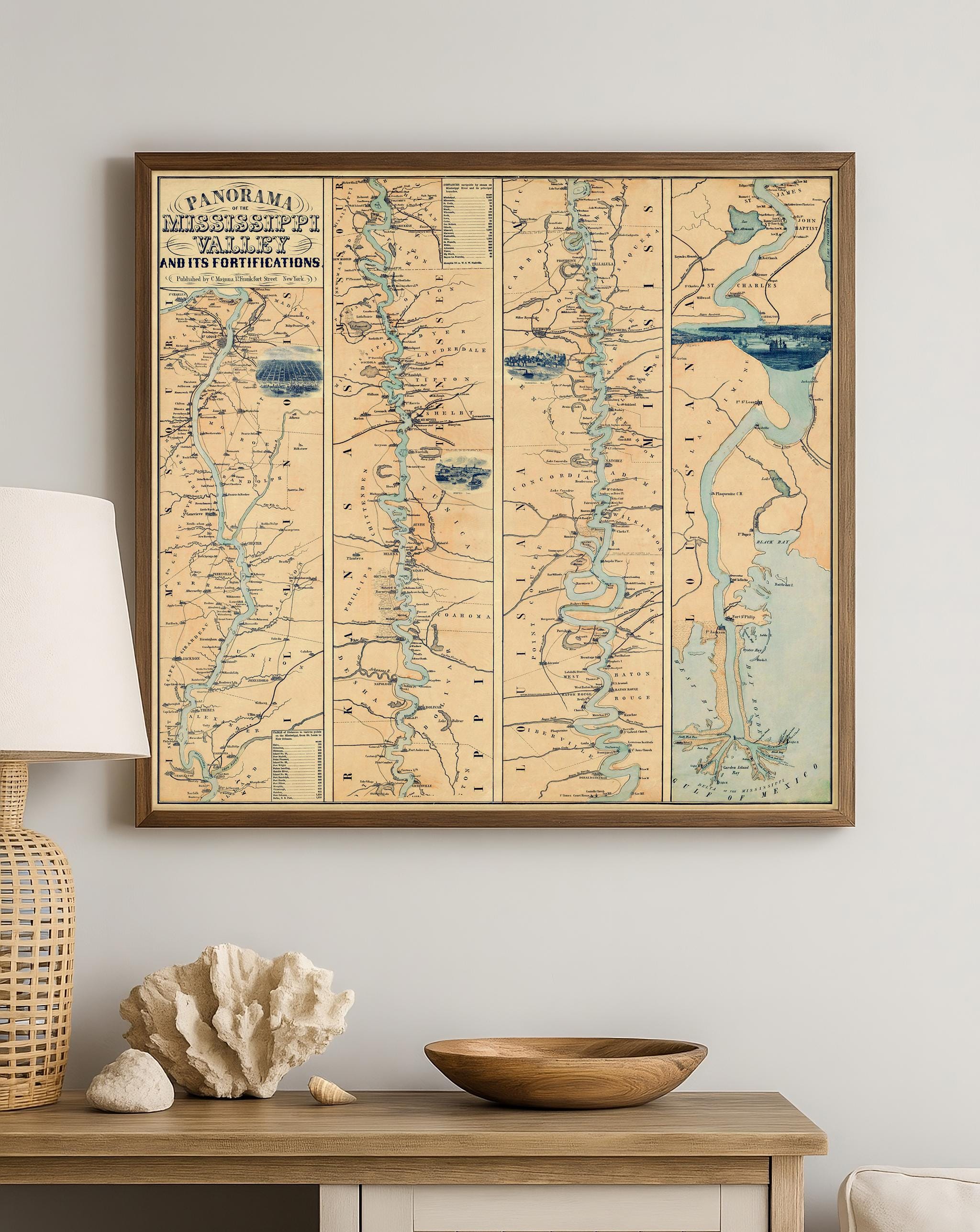 古いアメリカ南北戦争の地図 - Etsy 日本