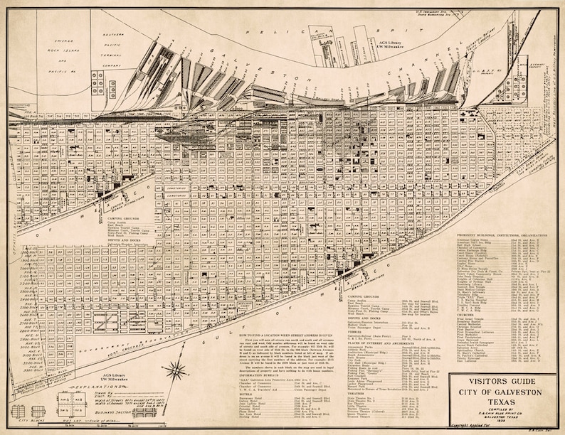 Galveston Historic District Map
