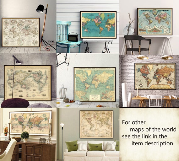 Planisphère vintage - world-maps