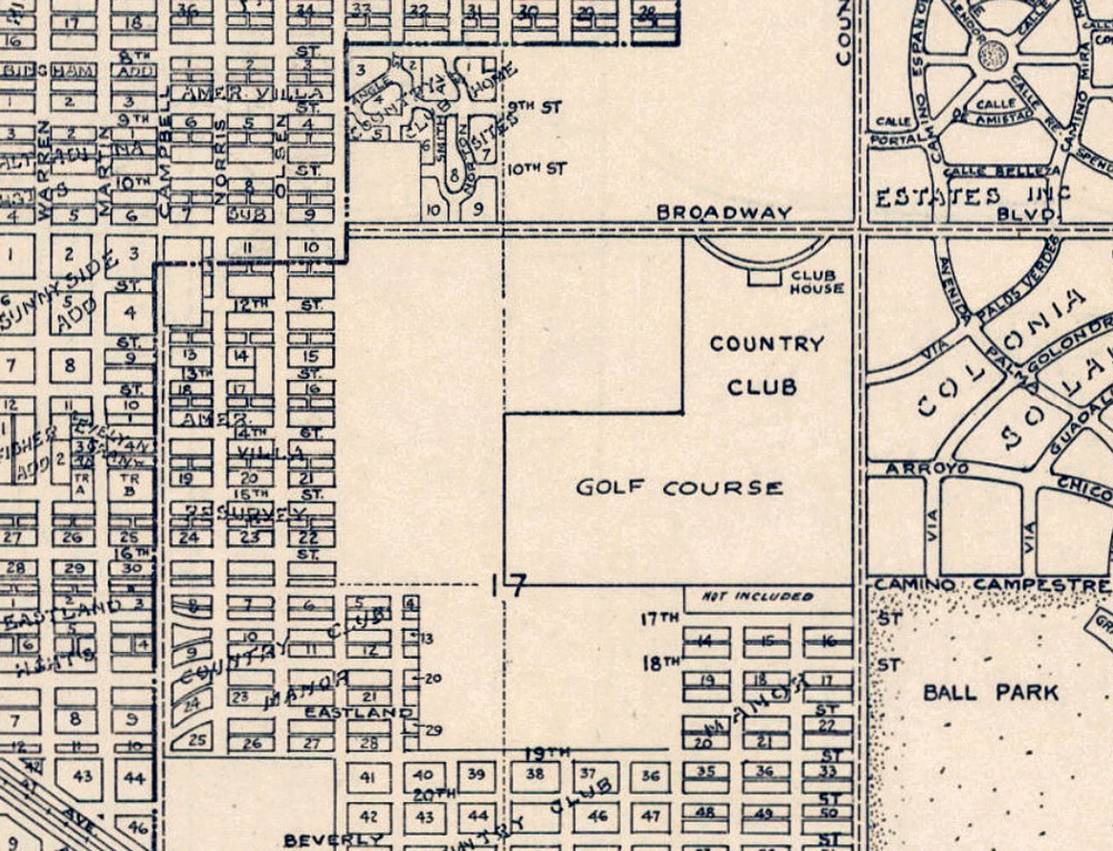 Tucson Map Vintage City Plan of Tucson Archival Print - Etsy