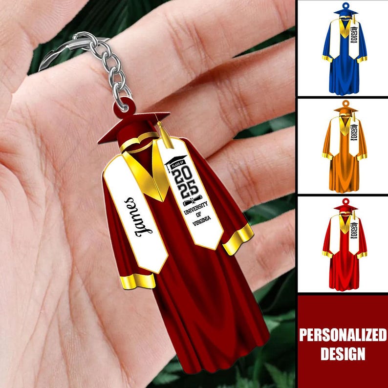 Personalized Graduation Keychain, Custom Name Class of 2026 Keychain ...