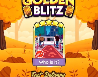 Vem är det Set 24 Monopoly_Go Golden Blitz-klistermärke