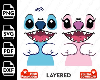 Stitch SVG - Stitch Cutting File - Stitch Clipart - Cricut, Silhouette, Sublimation and Crafts - T-shirt Art PNG, SVG
