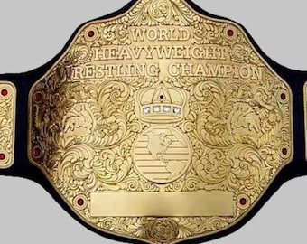 World New Heavyweight Big Gold Championship-riem messing volwassen maat