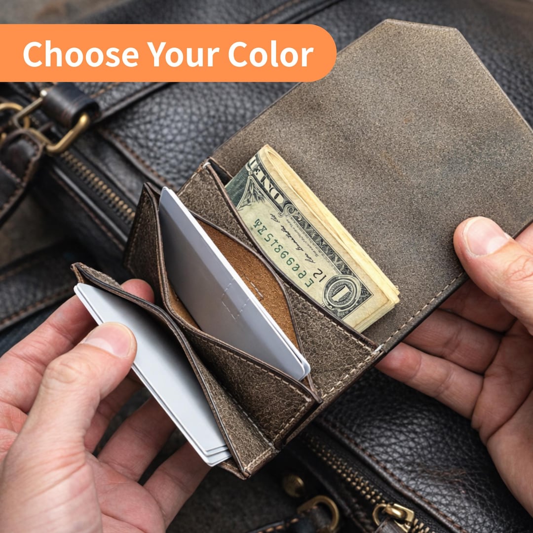 Wide Open Card Wallet – 8 Colors Available | Italian Tempesti Leather ...