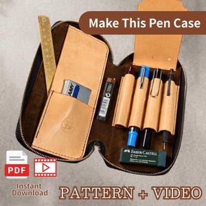 Round Zipper Pen Case Pattern with Video Tutorial | PDF Download for Pen Lovers