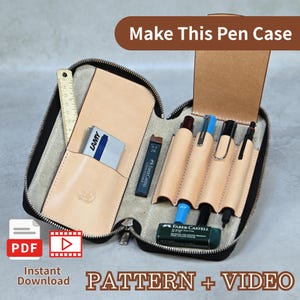 Round Zipper Pen Case Pattern with Video Tutorial | PDF Download for Pen Lovers