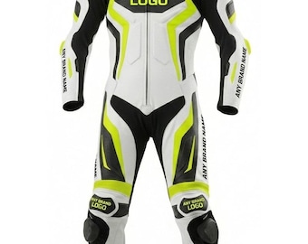 Customized Motorbike Suit Men's: Bikers One Piece Motorcycle Cowhide Leather Racing Suit (Duty Paid Service)