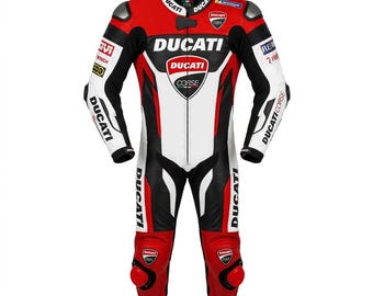 Ducati Suit Motorbike Suit Custom Biker Motorcycle Leather Suit Street Track Racing Suit