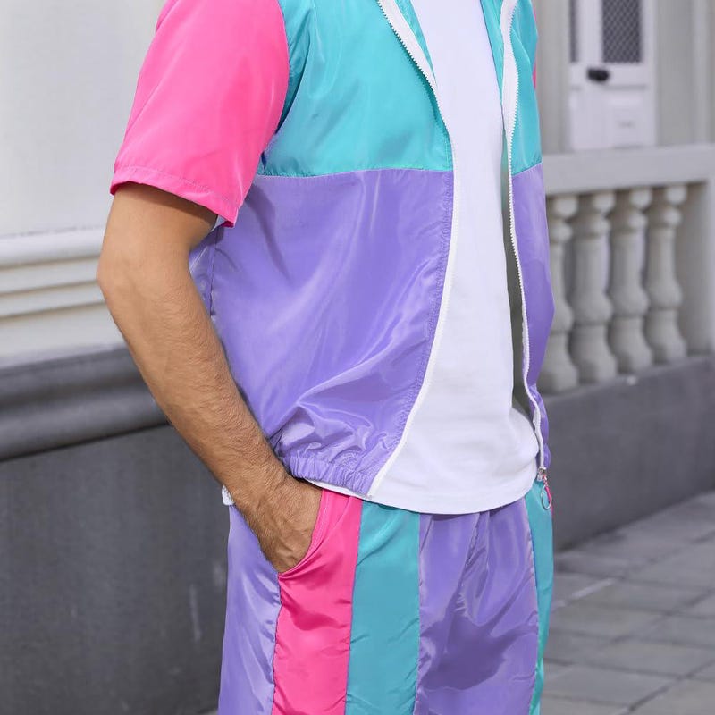Mens Color Block Tracksuit - Etsy