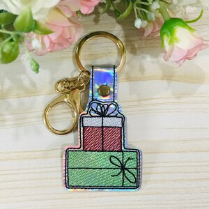 Gift Box Snap Tab In The Hoop ITH Machine Embroidery Designs