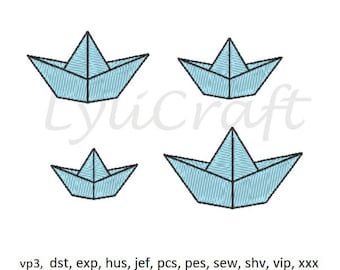 Origami Paper Boat White Painted Wood Stud Earrings Sailor Captain Cute Boating Jewelry