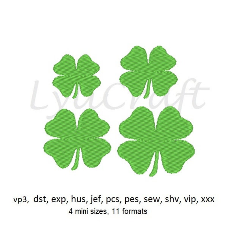 Mini Clover Embroidery Design Small Clover Machine Embroidery - Etsy