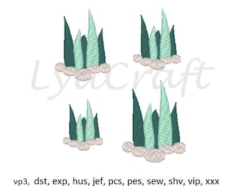 Mini Algen Maschinenstickerei Design, Mini Algen Stickmuster, Sommer Stickmuster, Unterwasser Stickmuster