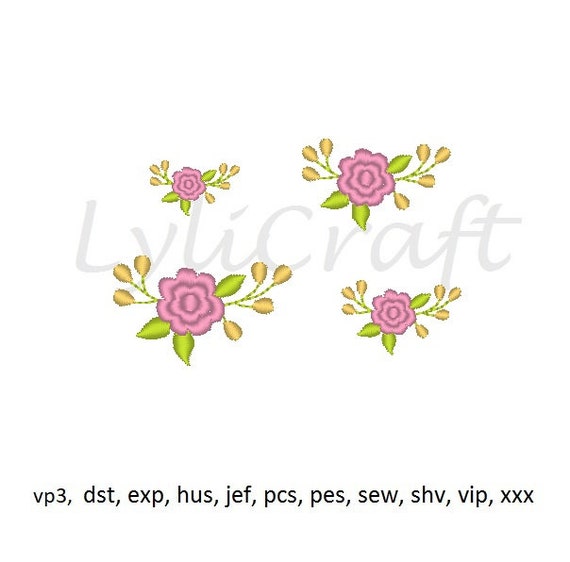 Flower Embroidery Design Love Embroidery Design Love Flower Box DST Embroidery File Love Flower Box Embroidery Design Digital File
