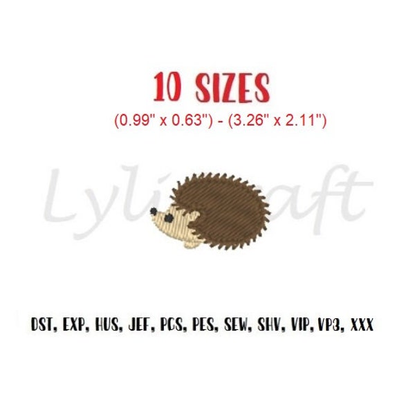 Mini porcupine embroidery design, small porcupine machine embroidery designs, hedgehog embroidery, woodland embroidery, baby embroidery