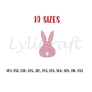 Mini Easter Bunny Embroidery Design, Small Easter Bunny Machine Embroidery Design, Rabbit Embroidery, Easter Embroidery Designs