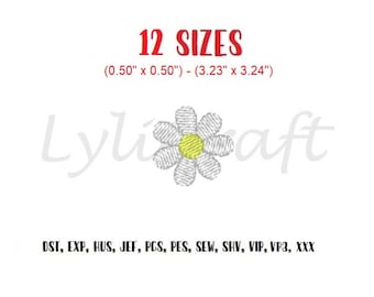 Mini Daisy Embroidery Design, Small Daisy Machine Embroidery Design, Flower Embroidery, Floral Embroidery, Spring Embroidery,Baby Embroidery