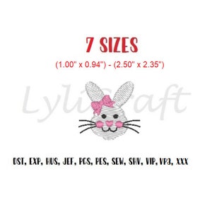 Mini Hase Stickdatei, kleines Häschen Stickdatei, Stickdatei für kleine Hase, gehäkelte Hase, Stickdatei für Ostern