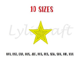 Diseño de bordado de parche mini estrella, diseños de bordado de máquina, diseños de bordado de máquina mini estrella, diseño de bordado de máquina de insignia de estrella