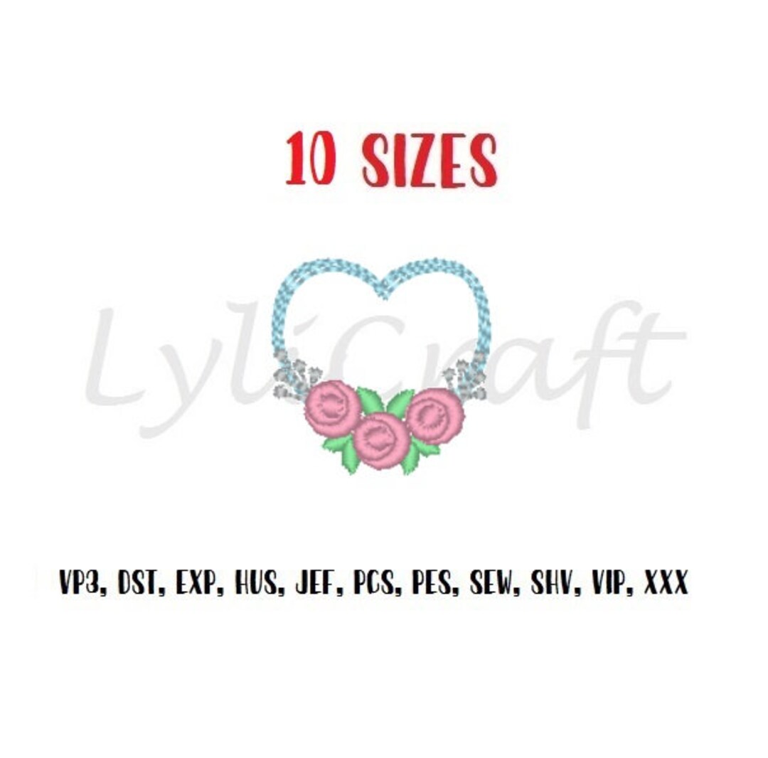 Mini Wreath Embroidery Design, Small Wreath Machine Embroidery Designs ...